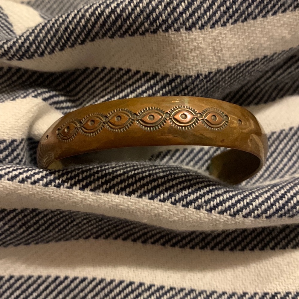 Native American Copper Cuff Bracelet Unisex